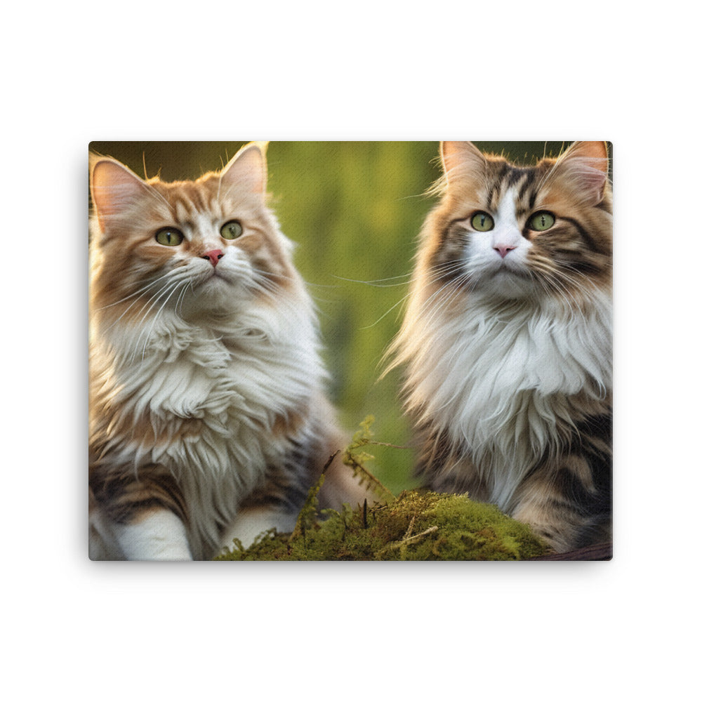 Norwegian Forest Canvas - PosterfyAI.com