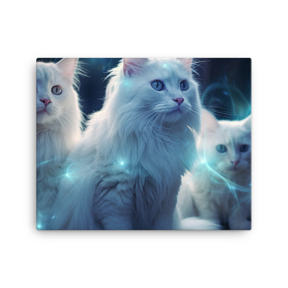Turkish Angora Canvas - PosterfyAI.com
