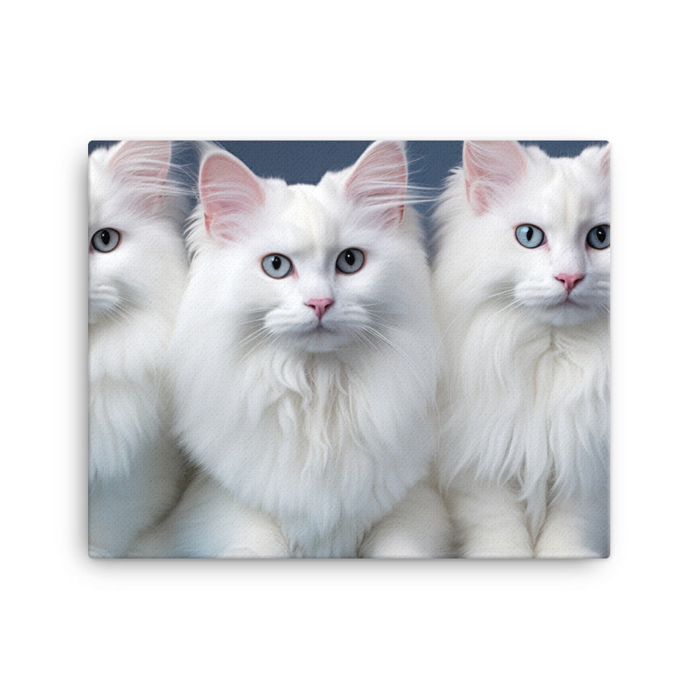 Turkish Angora Canvas - PosterfyAI.com