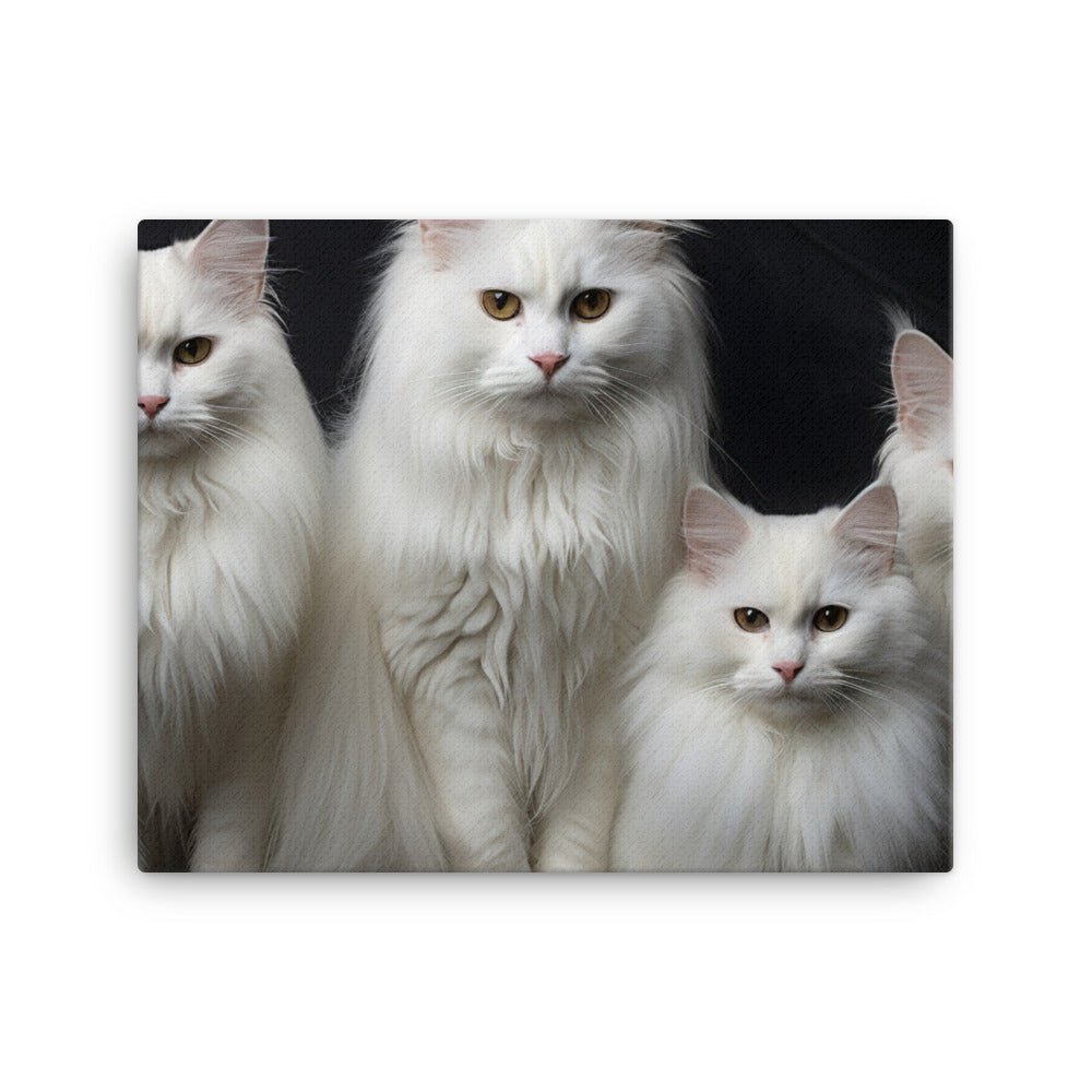 Turkish Angora Canvas - PosterfyAI.com