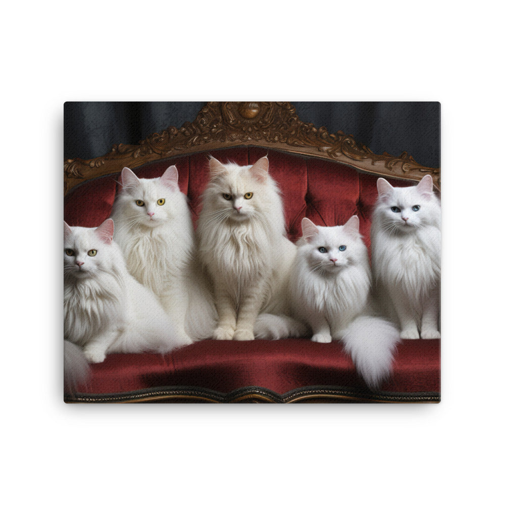 Turkish Angora Canvas - PosterfyAI.com