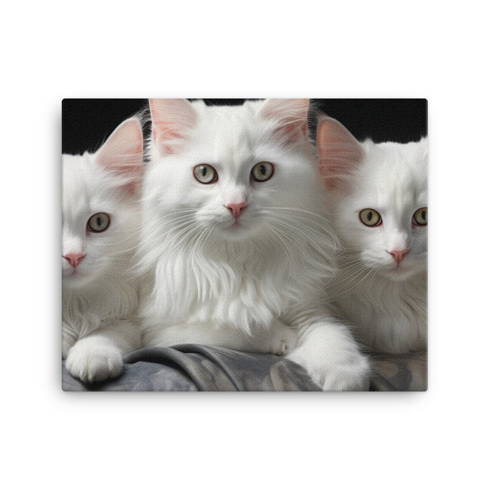 Turkish Angora Canvas - PosterfyAI.com