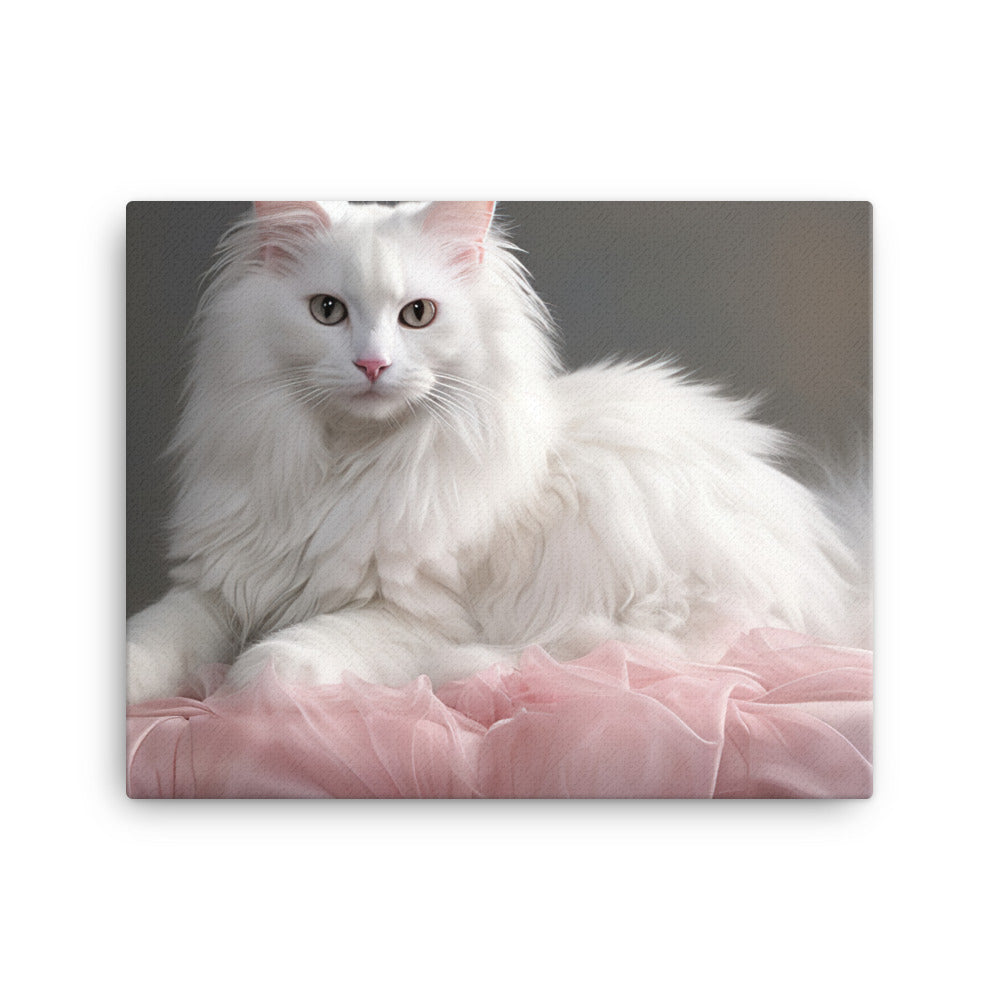 Turkish Angora Canvas - PosterfyAI.com