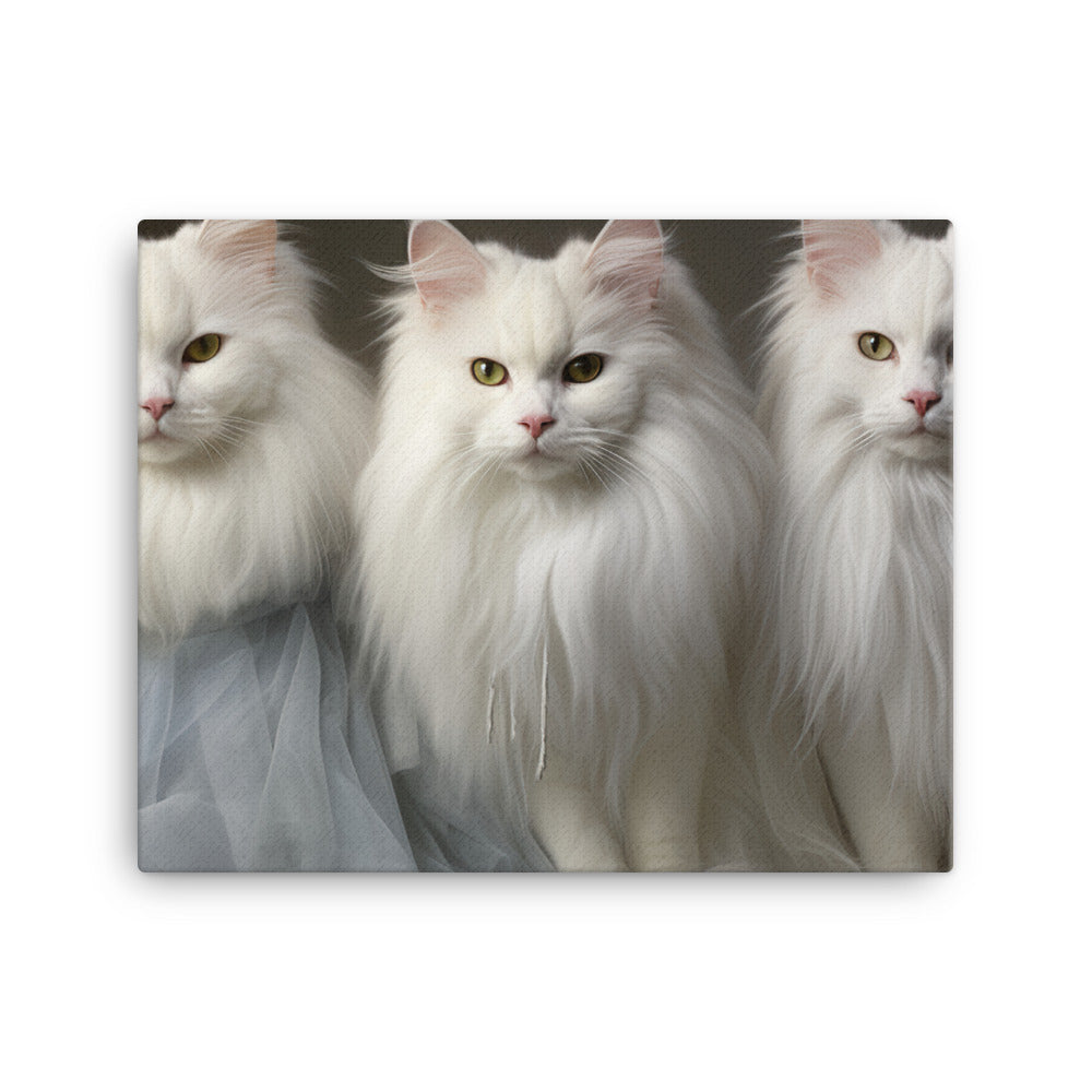 Turkish Angora Canvas - PosterfyAI.com