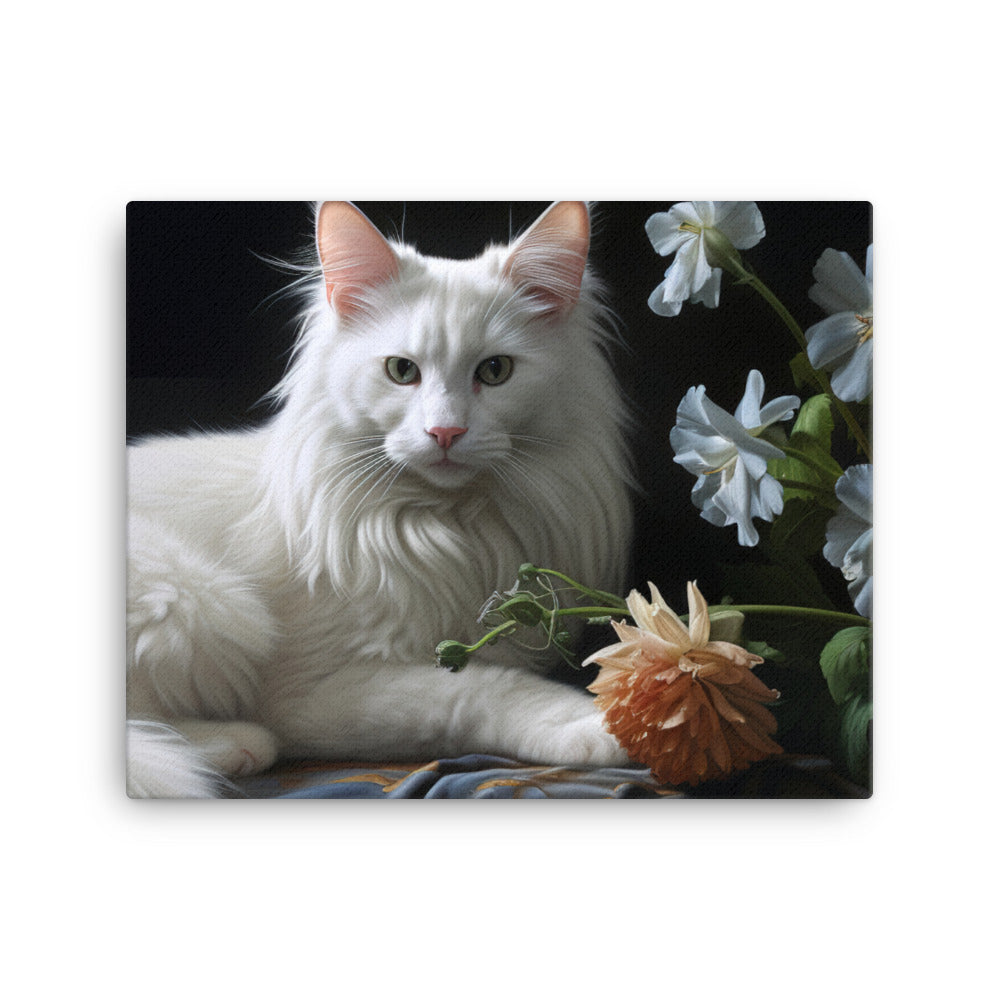 Turkish Angora Canvas - PosterfyAI.com