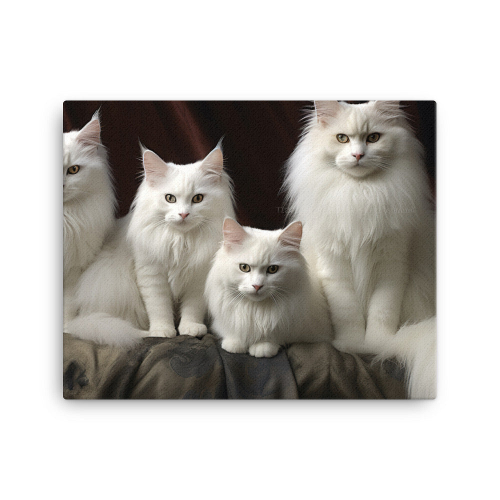 Turkish Angora Canvas - PosterfyAI.com