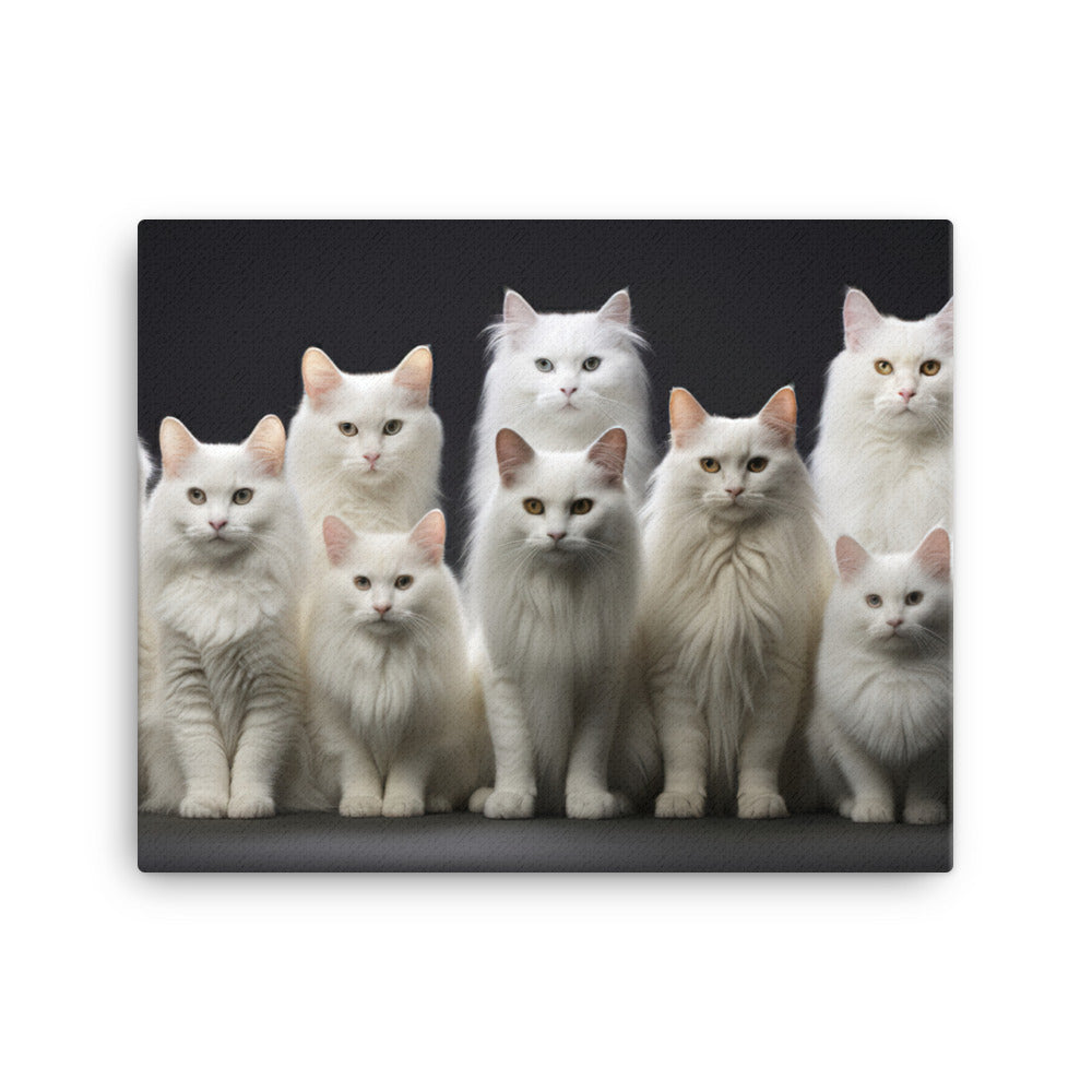 Turkish Angora Canvas - PosterfyAI.com
