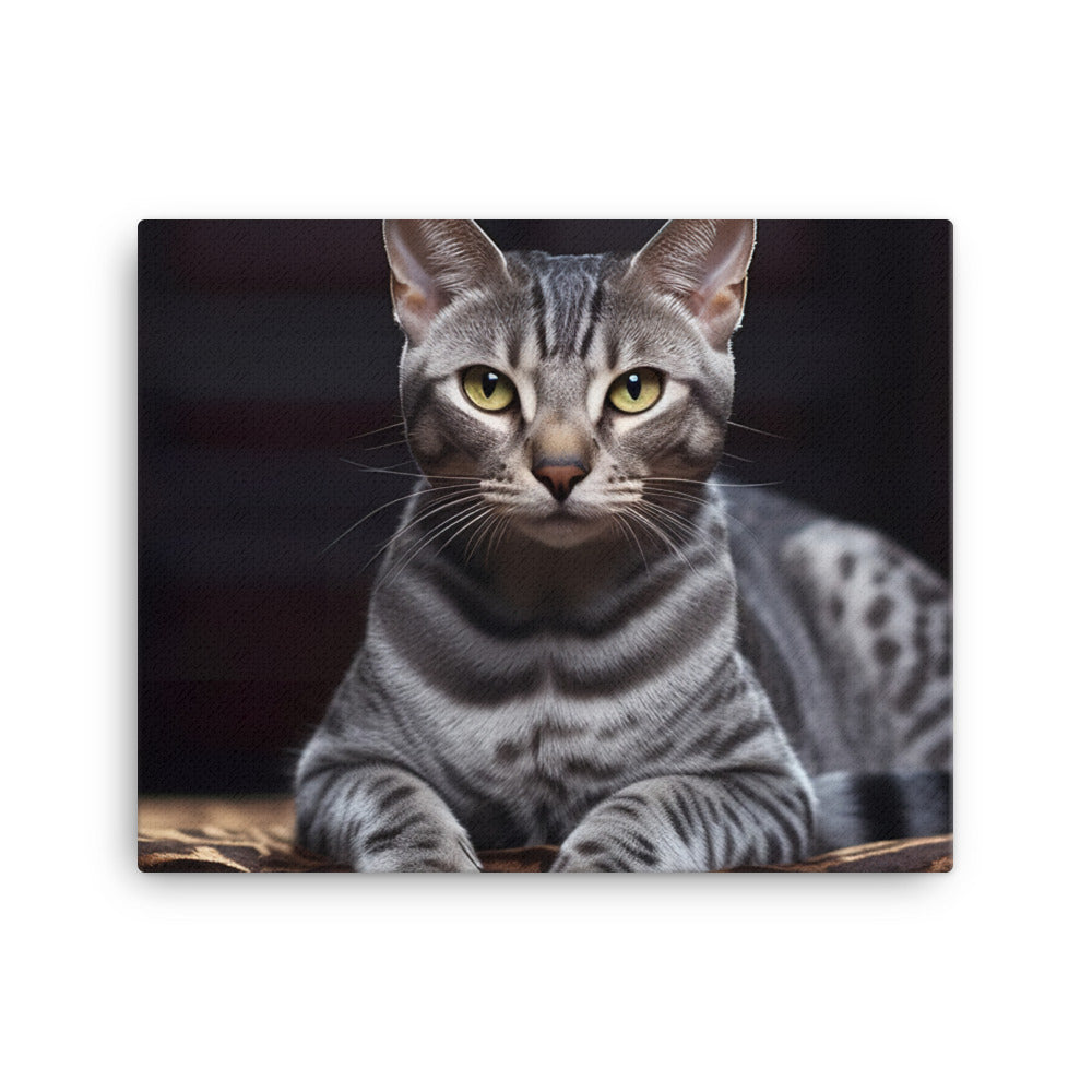 Egyptian Mau Canvas - PosterfyAI.com