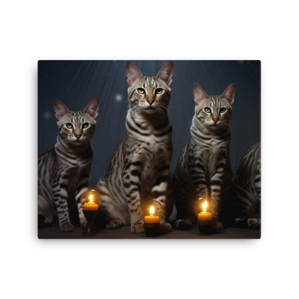 Egyptian Mau Canvas - PosterfyAI.com