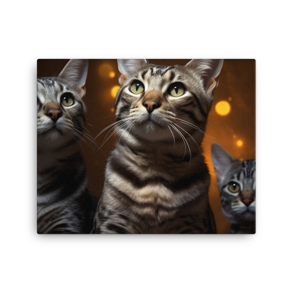 Egyptian Mau Canvas - PosterfyAI.com