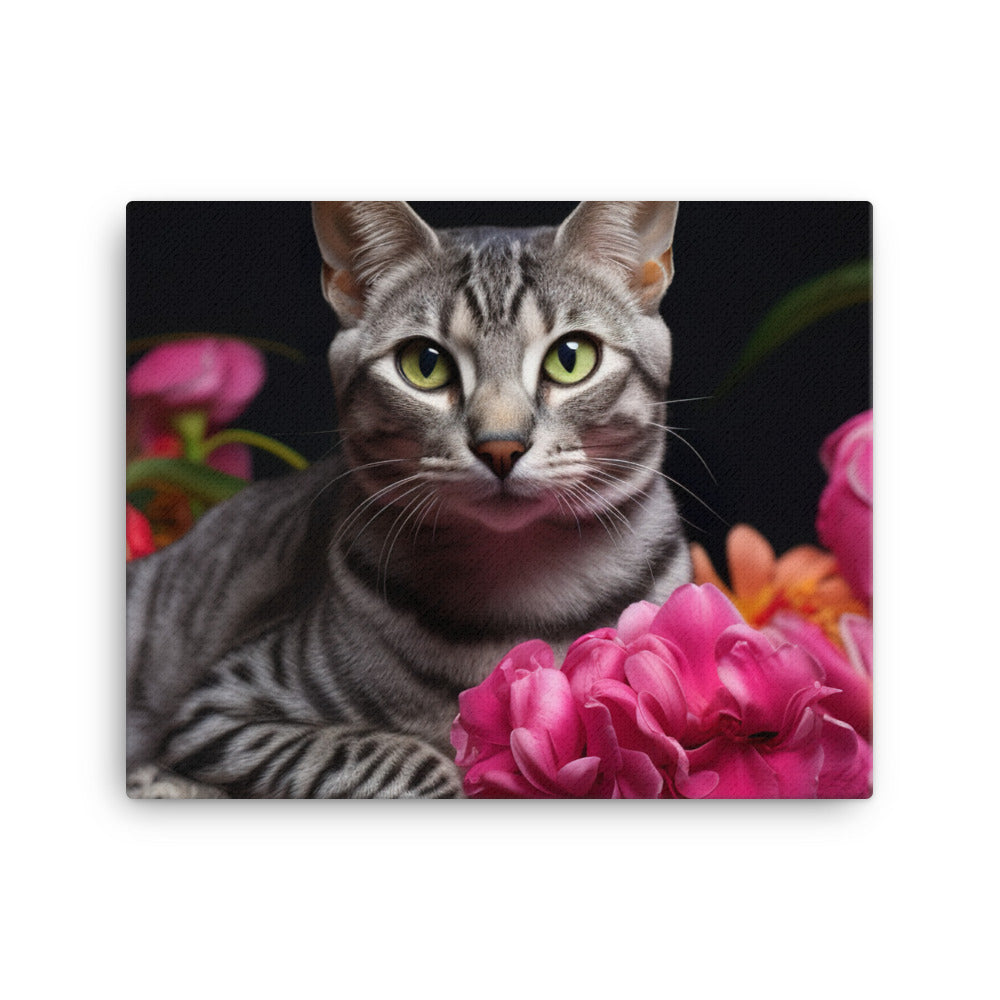 Egyptian Mau Canvas - PosterfyAI.com