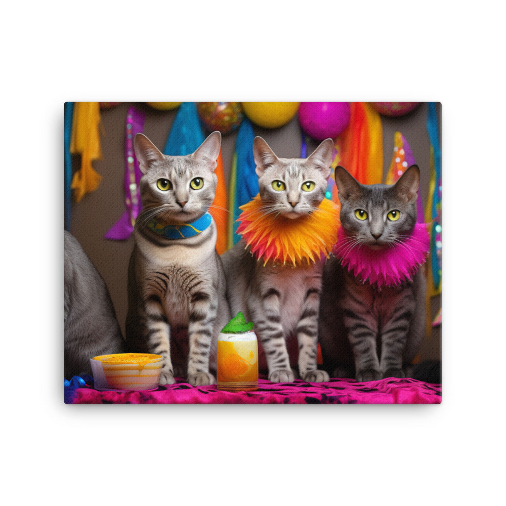 Egyptian Mau Canvas - PosterfyAI.com