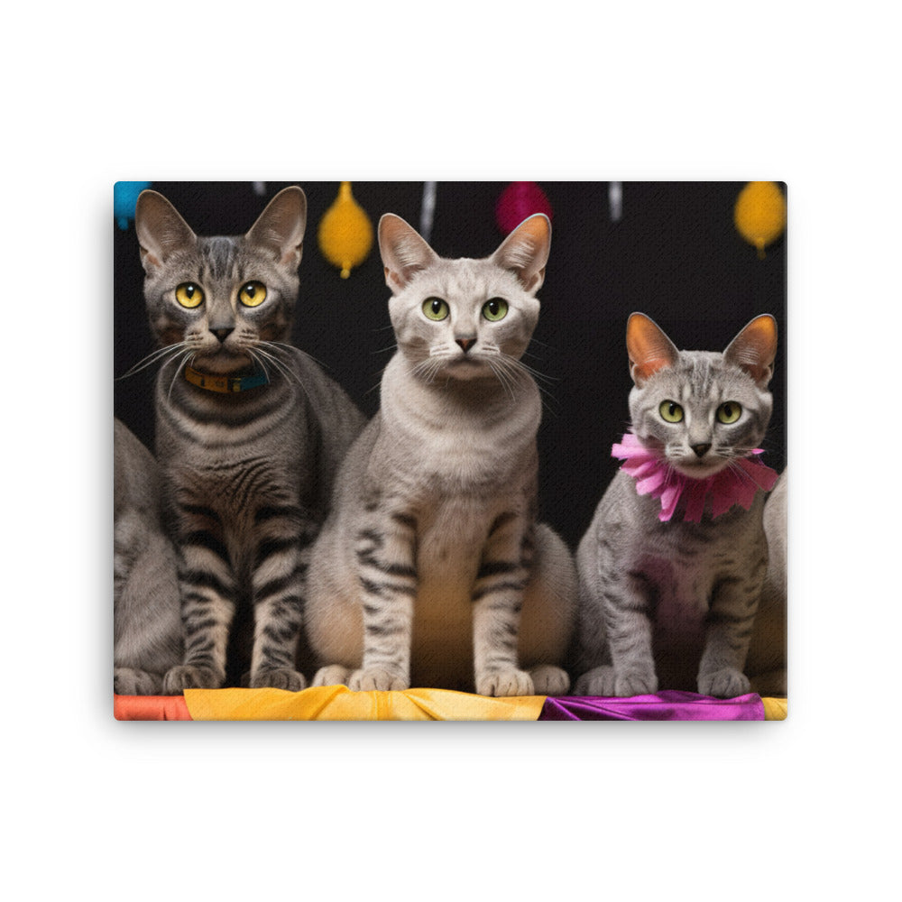 Egyptian Mau Canvas - PosterfyAI.com