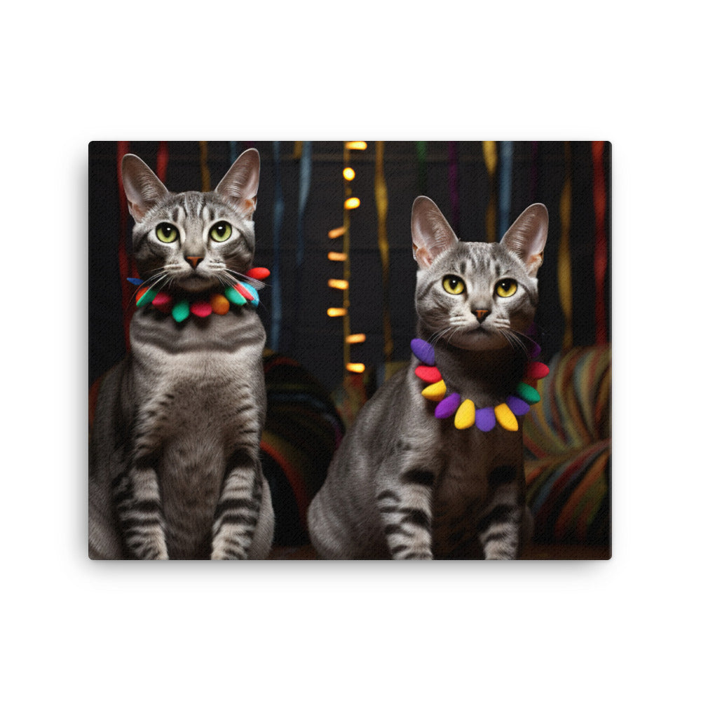 Egyptian Mau Canvas - PosterfyAI.com