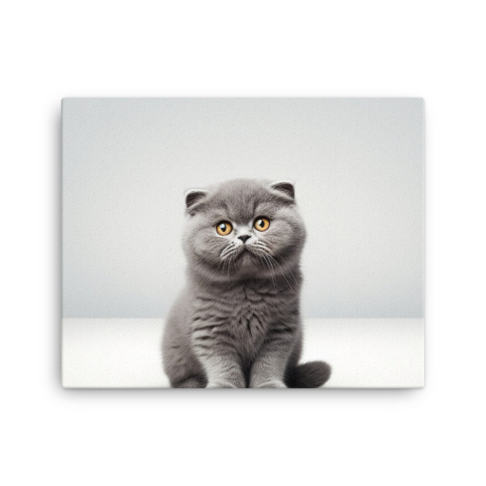 Scottish Fold Canvas - PosterfyAI.com