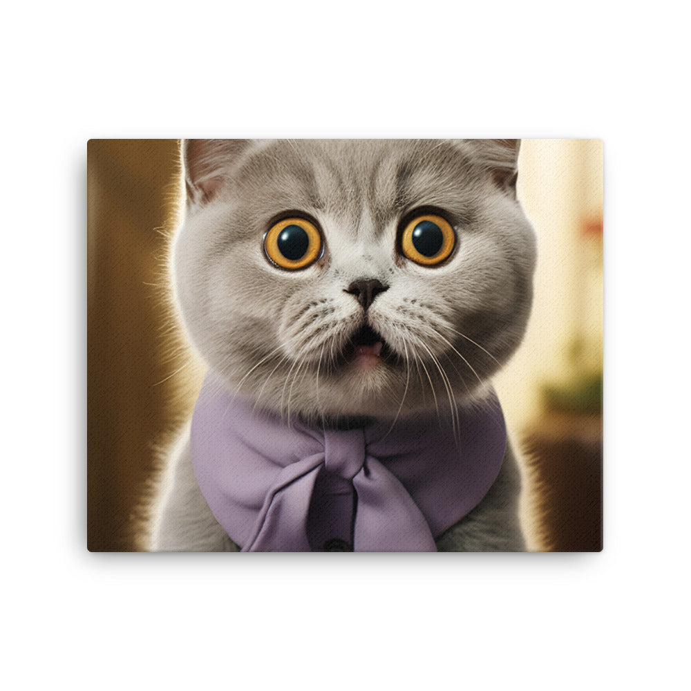 Scottish Fold Canvas - PosterfyAI.com