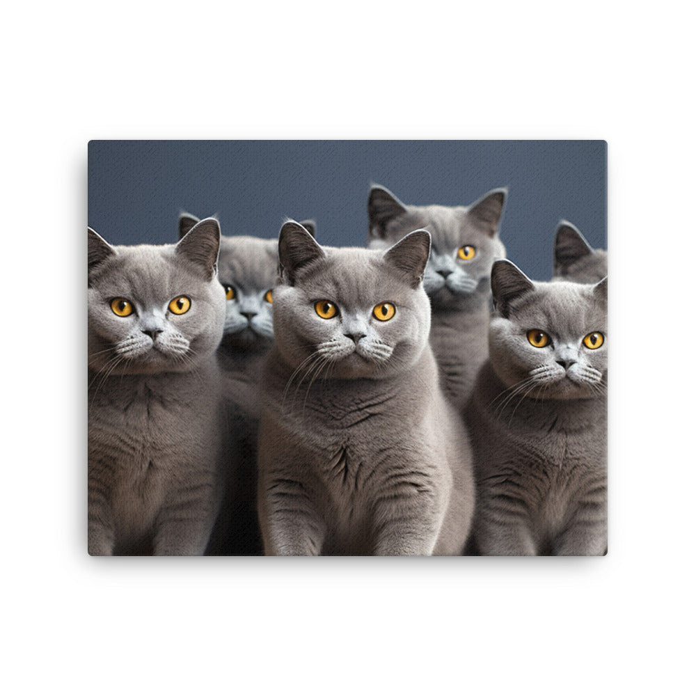 British Shorthair Canvas - PosterfyAI.com