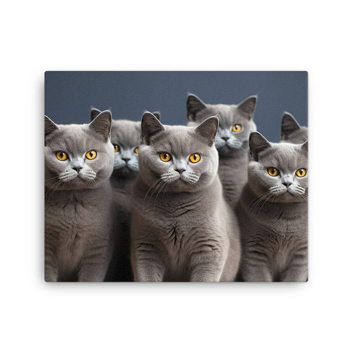 British Shorthair Canvas - PosterfyAI.com