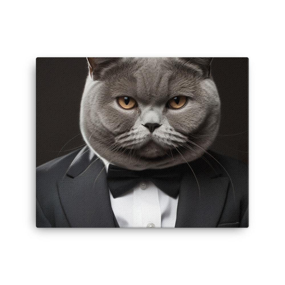 British Shorthair Canvas - PosterfyAI.com