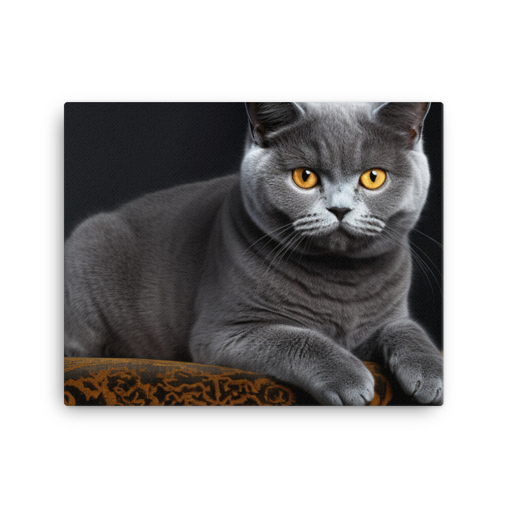 British Shorthair Canvas - PosterfyAI.com
