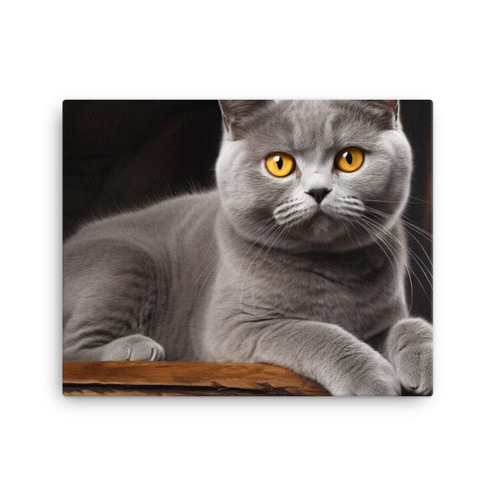 British Shorthair Canvas - PosterfyAI.com