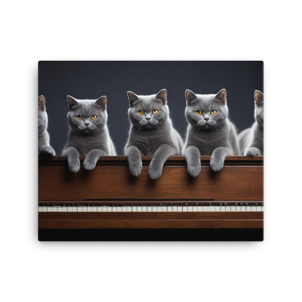 British Shorthair Canvas - PosterfyAI.com