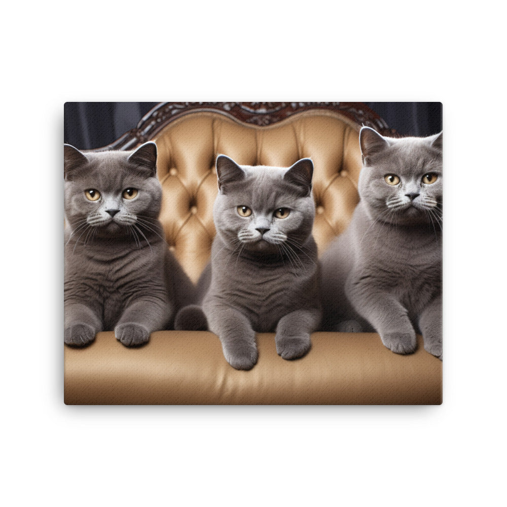 British Shorthair Canvas - PosterfyAI.com