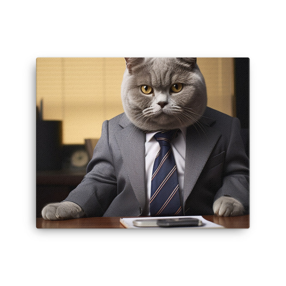 British Shorthair Sales Consultant anvas - PosterfyAI.com