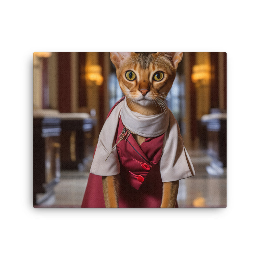Abyssinian Hotel Staff Canvas - PosterfyAI.com