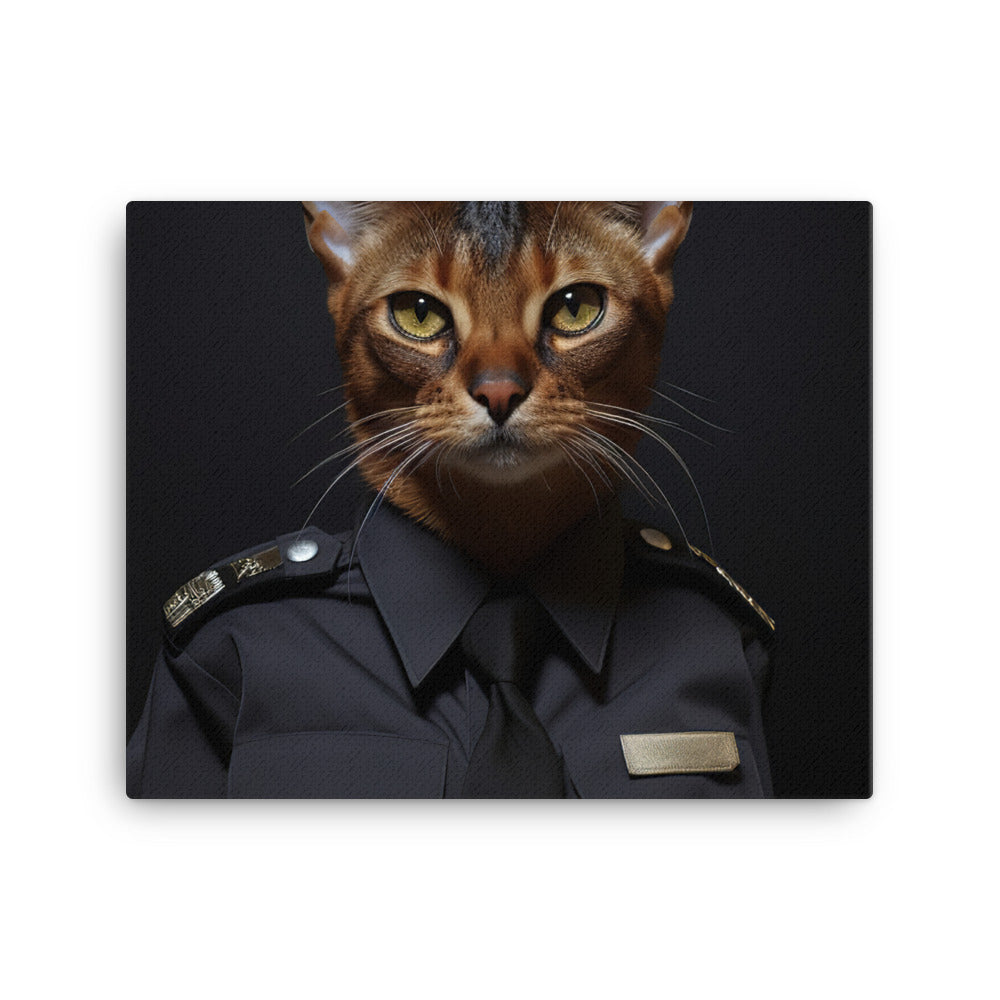 Abyssinian Security Officer Canvas - PosterfyAI.com