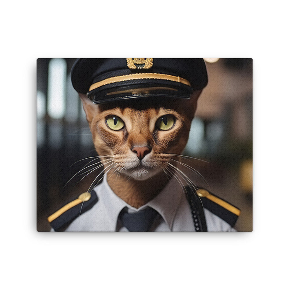 Abyssinian Security Officer Canvas - PosterfyAI.com