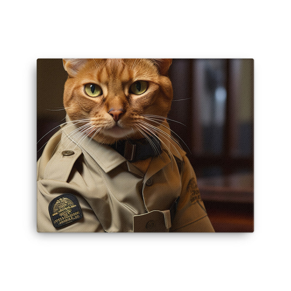 Abyssinian Security Officer Canvas - PosterfyAI.com
