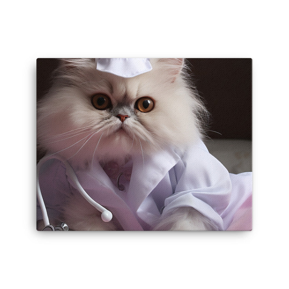 Persian Nurse Canvas - PosterfyAI.com