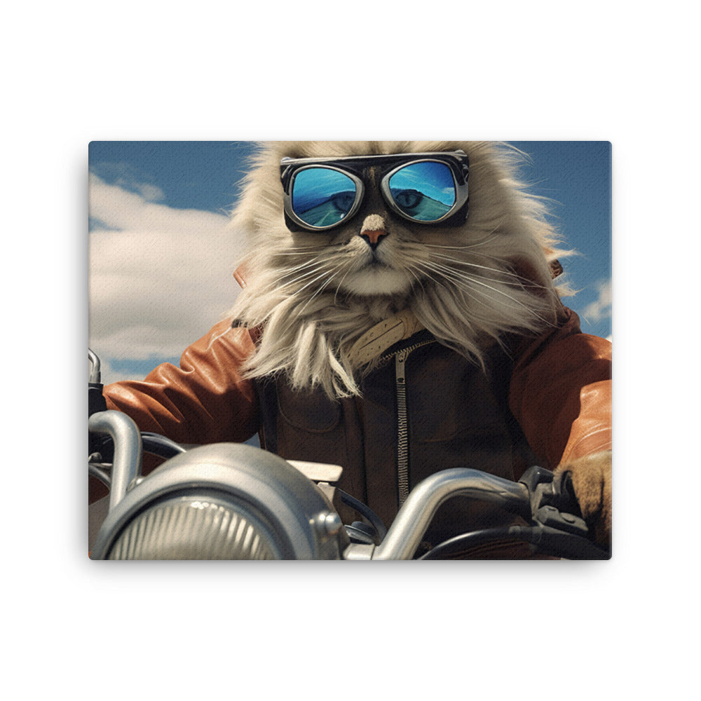 Himalayan Superbike Athlete Canvas - PosterfyAI.com