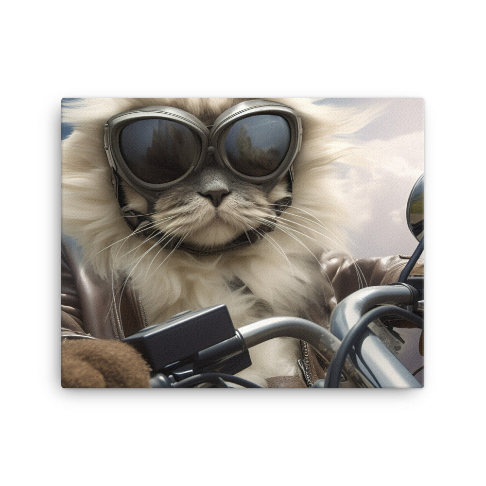 Himalayan Superbike Athlete Canvas - PosterfyAI.com