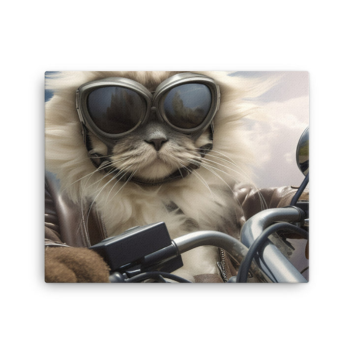 Himalayan Superbike Athlete Canvas - PosterfyAI.com