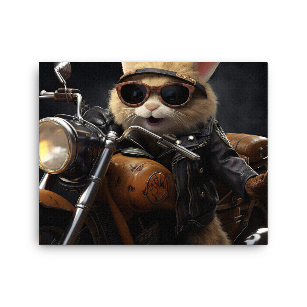 Lionhead Superbike Athlete Canvas - PosterfyAI.com
