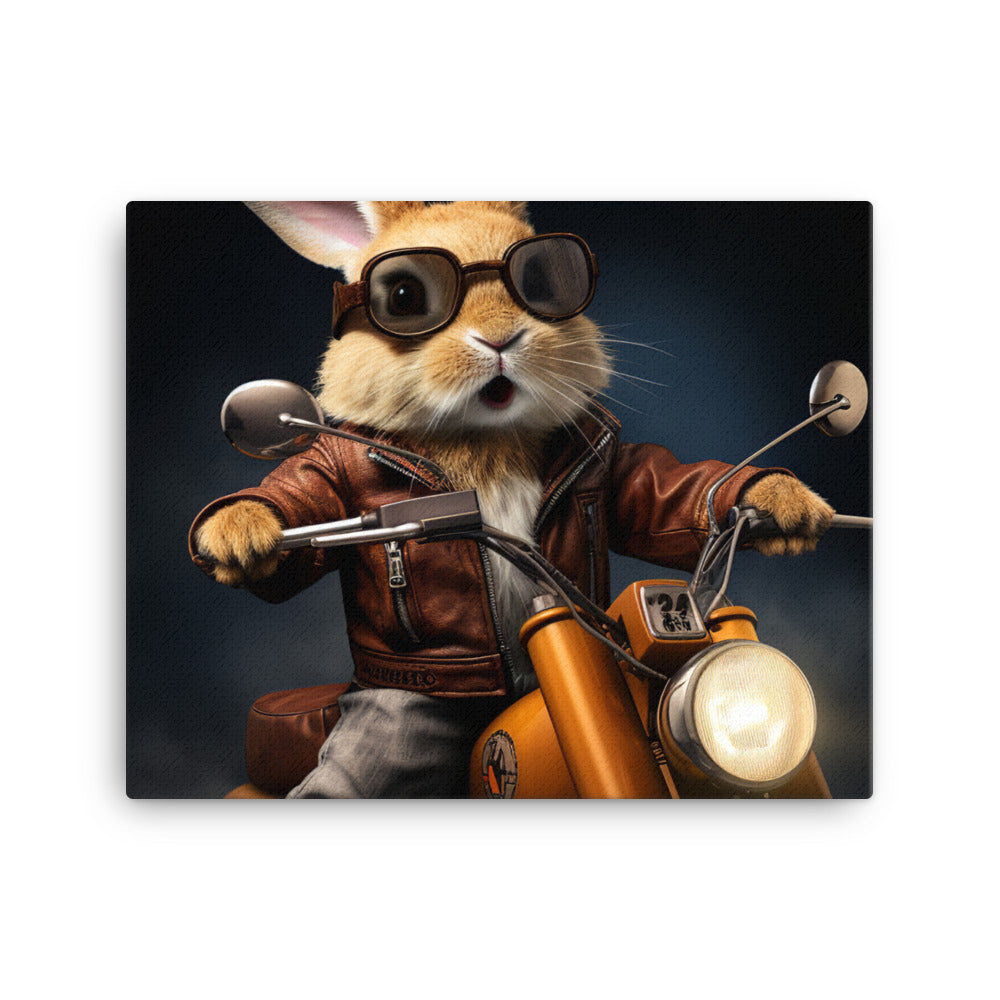 Lionhead Superbike Athlete Canvas - PosterfyAI.com