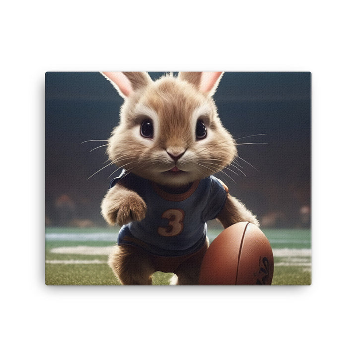 Lionhead Football Player Canvas - PosterfyAI.com