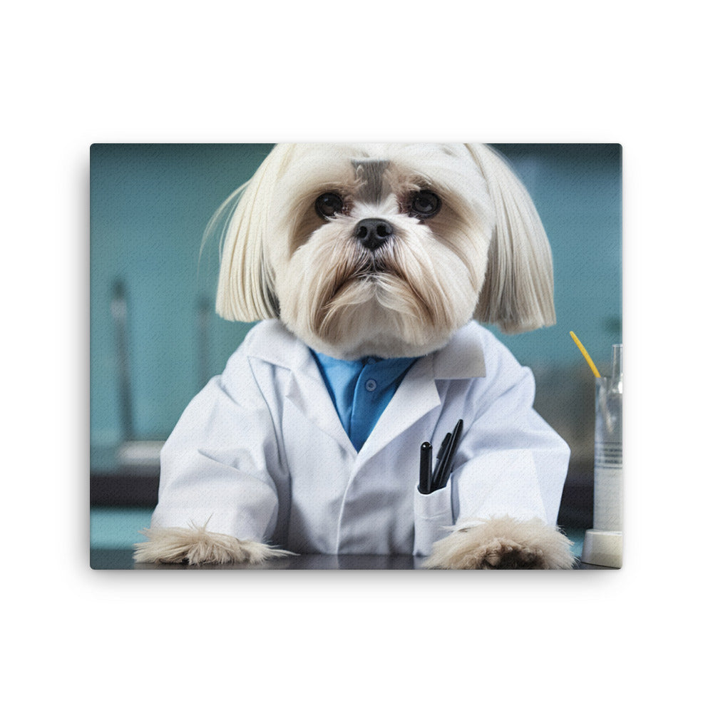 Lhasa Apso Pharmacist Canvas - PosterfyAI.com