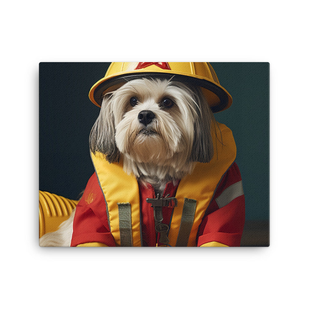Lhasa Apso Lifeguard Canvas - PosterfyAI.com
