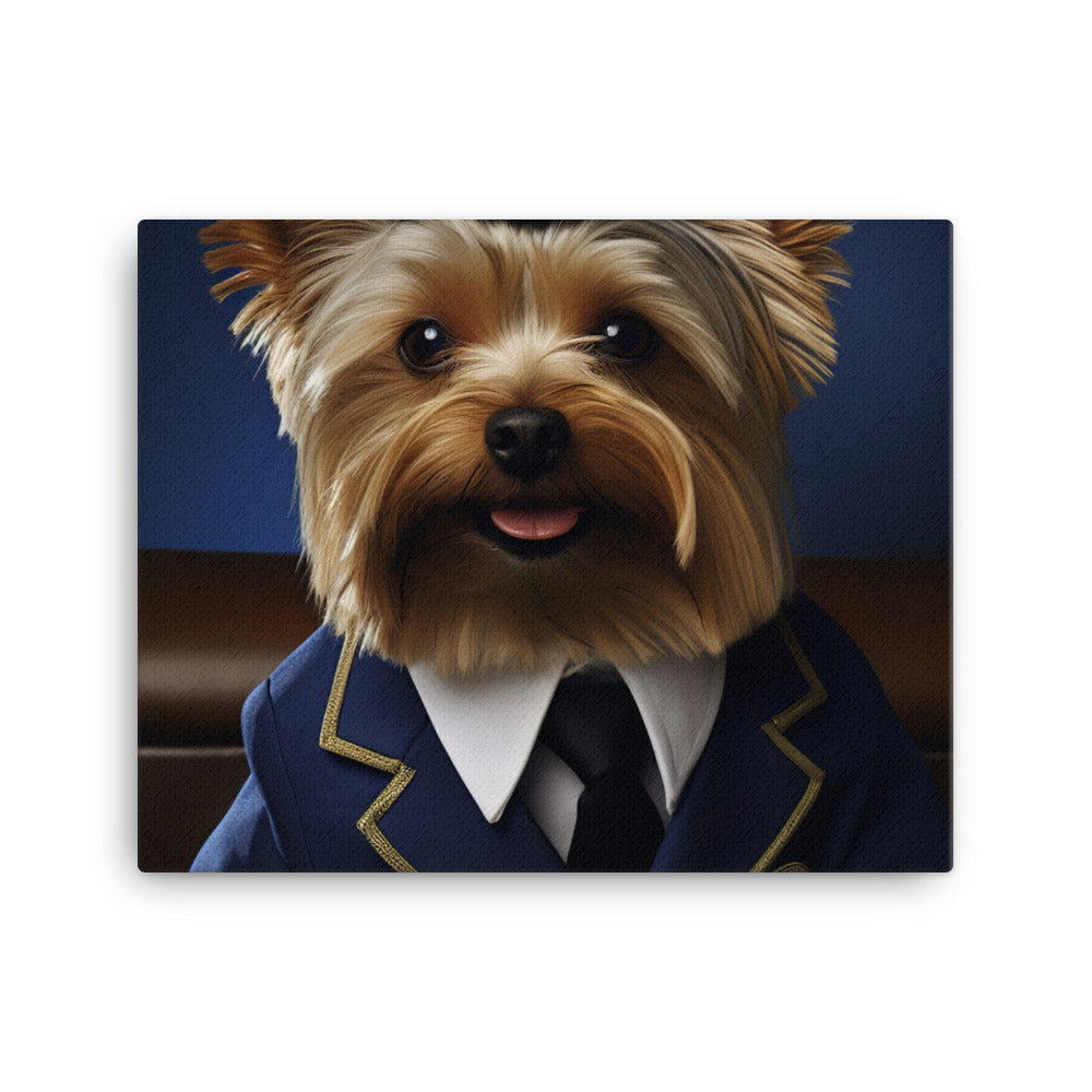 Yorkshire Terrier Cabin Crew Canvas - PosterfyAI.com