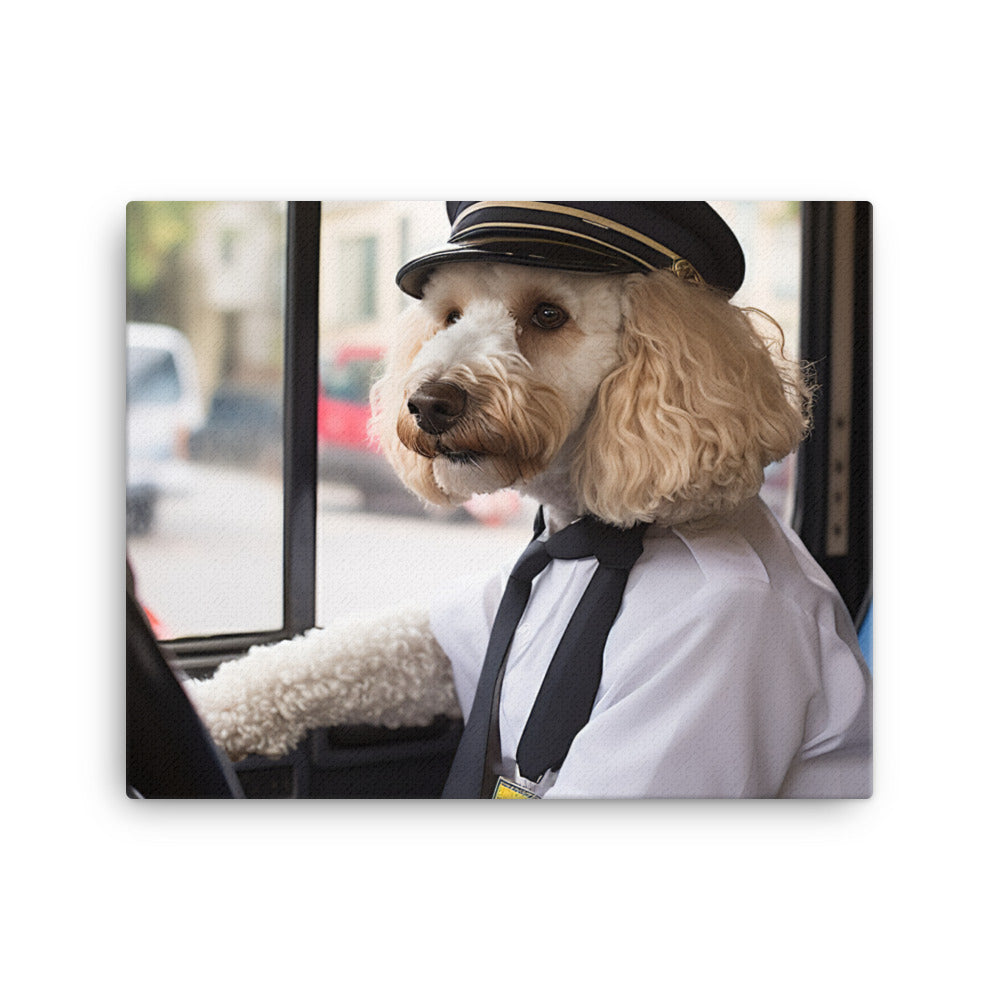 Poodle Transit Operator Canvas - PosterfyAI.com