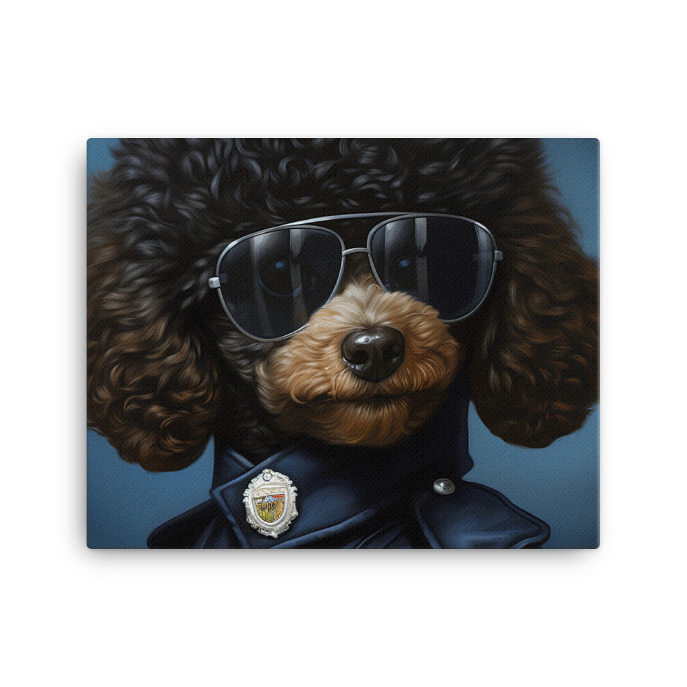 Poodle Security Officer Canvas - PosterfyAI.com