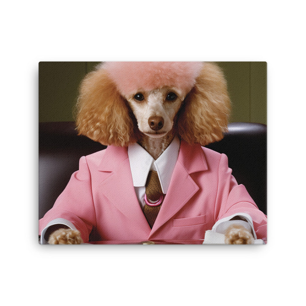 Poodle Sales Consultant Canvas - PosterfyAI.com