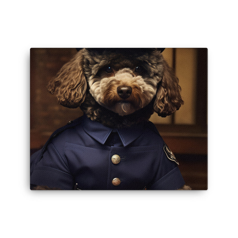 Poodle Prison Officer Canvas - PosterfyAI.com