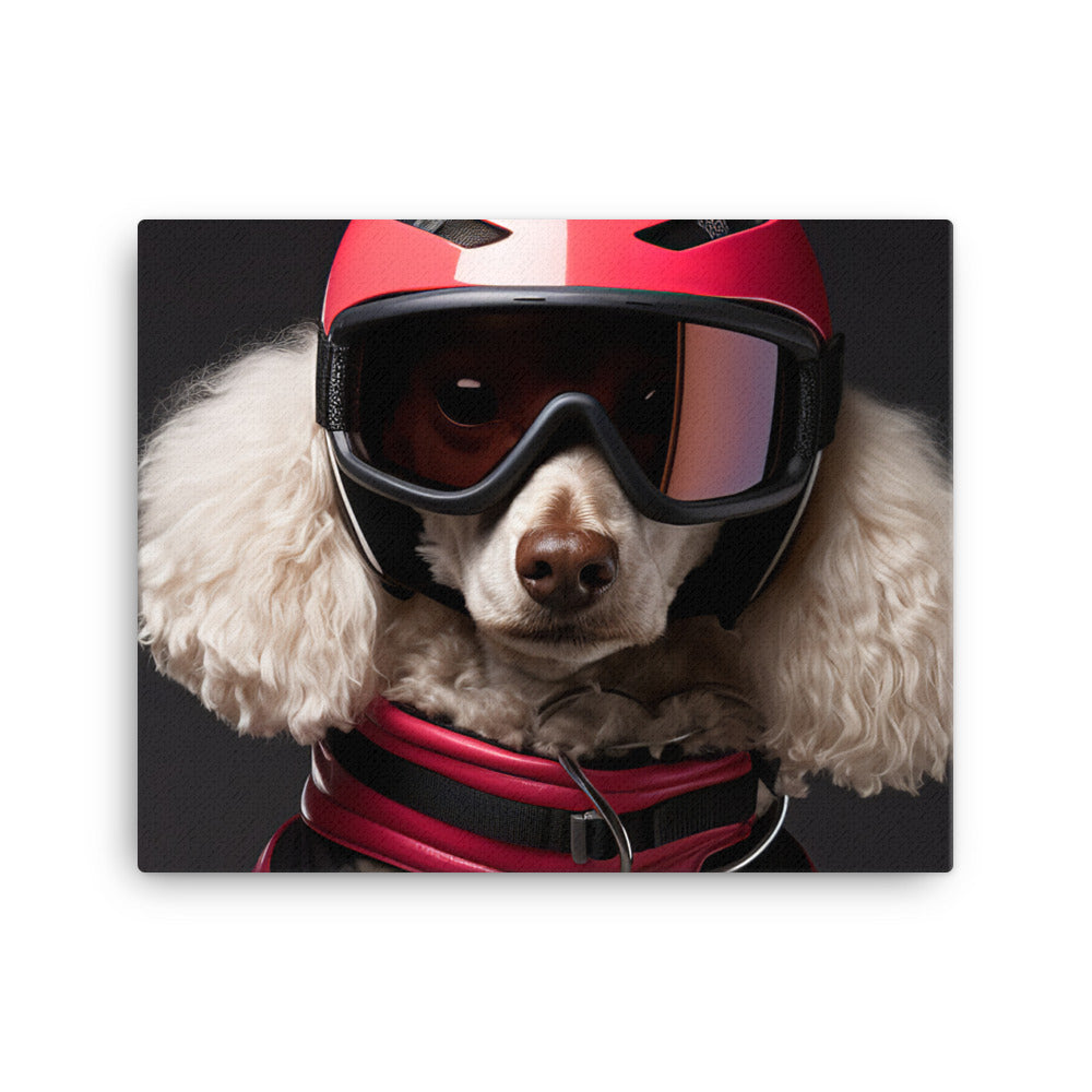 Poodle Motorsport Athlete Canvas - PosterfyAI.com