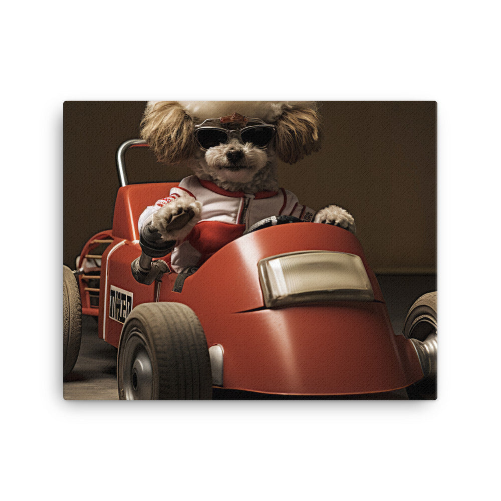 Poodle Motorsport Athlete Canvas - PosterfyAI.com