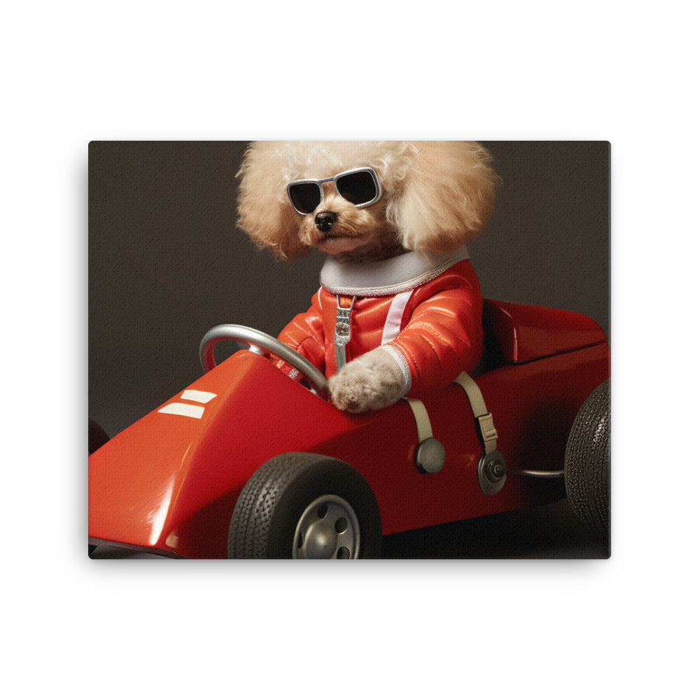 Poodle Motorsport Athlete Canvas - PosterfyAI.com