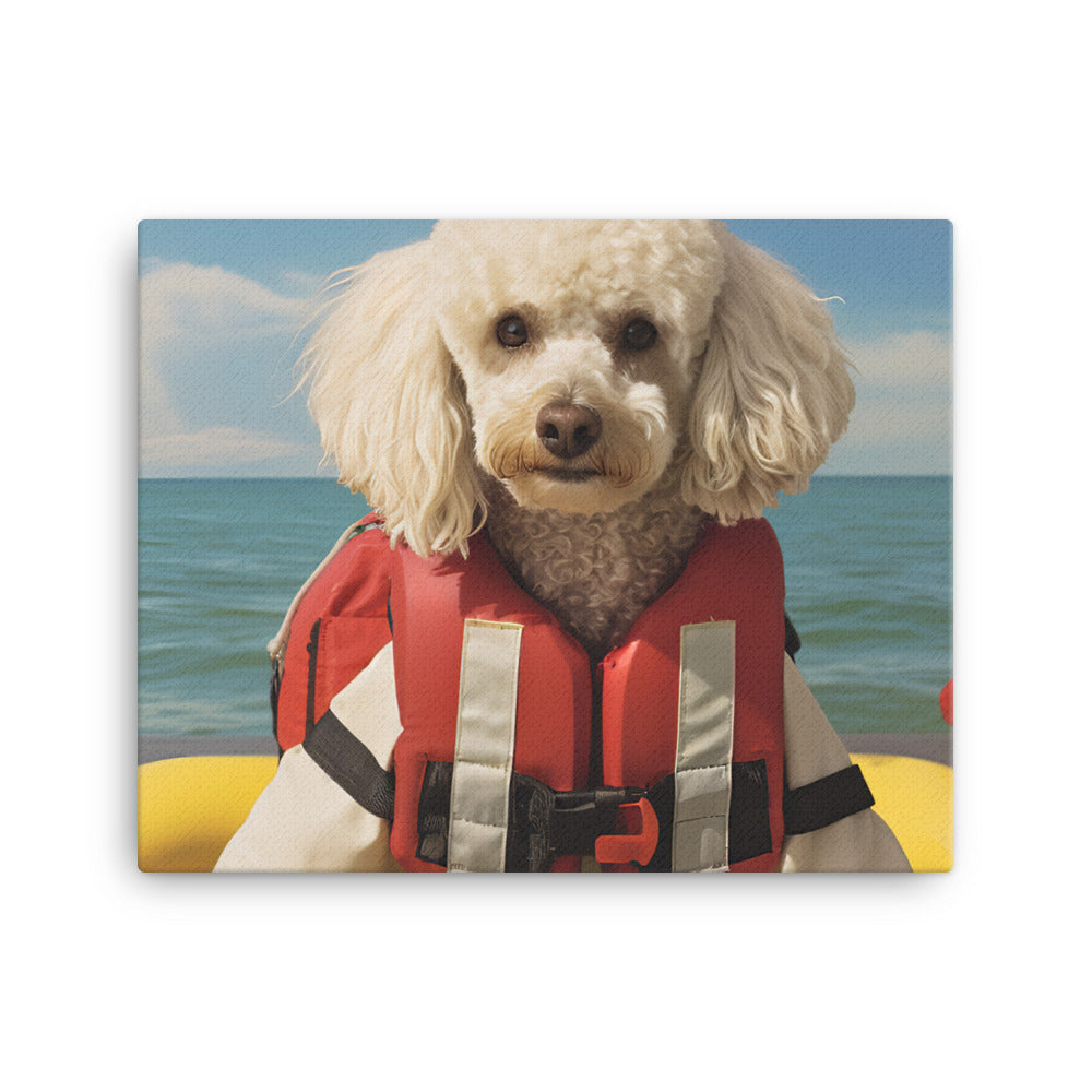 Poodle Lifeguard Canvas - PosterfyAI.com